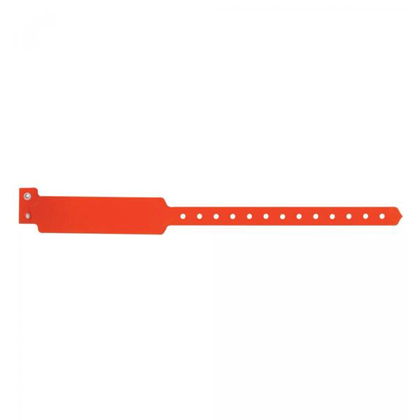 Wristband Identification Sentry SuperBand Poly Orange Adult Write On 500/Box